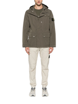 jacket with hood and compass patch 