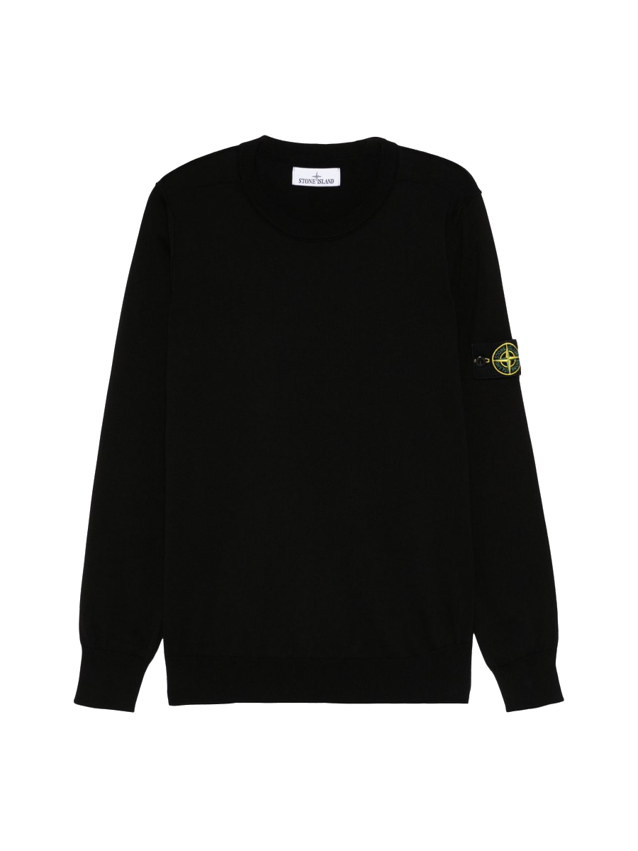 sweater with logo patch 