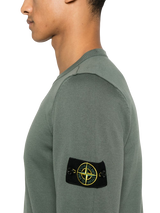 sweater with compass patch 