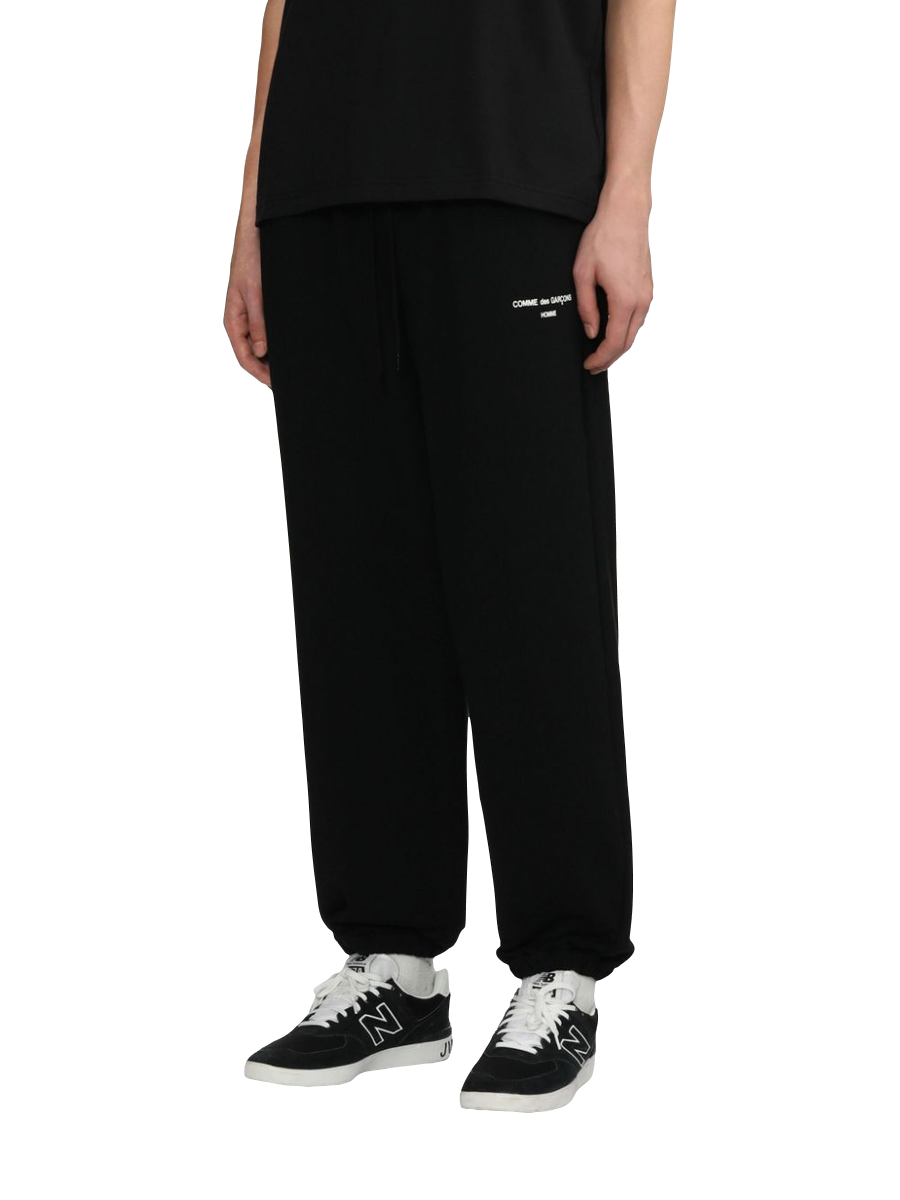 jogging pants with logo print