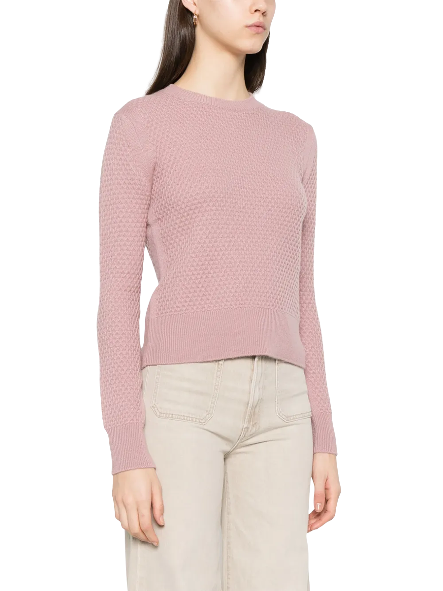 Rosaner Kaschmirpullover Ellade