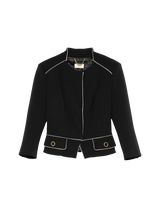 Kurze Jacke mit Schaldetail