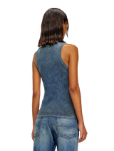 Tank-Top aus Rippstrick mit Oval D