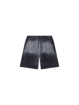 Verblasste Sweatshorts mit Mikro-Logo