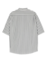 Striped shirt with branding embroidery 