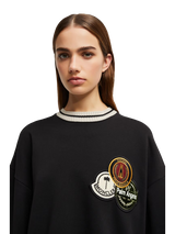 Sweatshirt mit Logoaufnäher