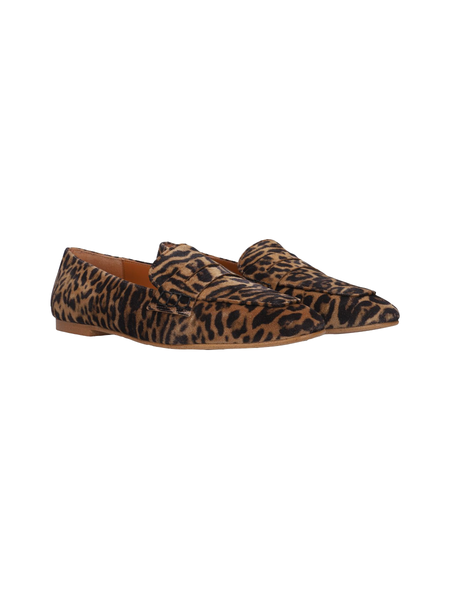 Slipper mit Leoprint