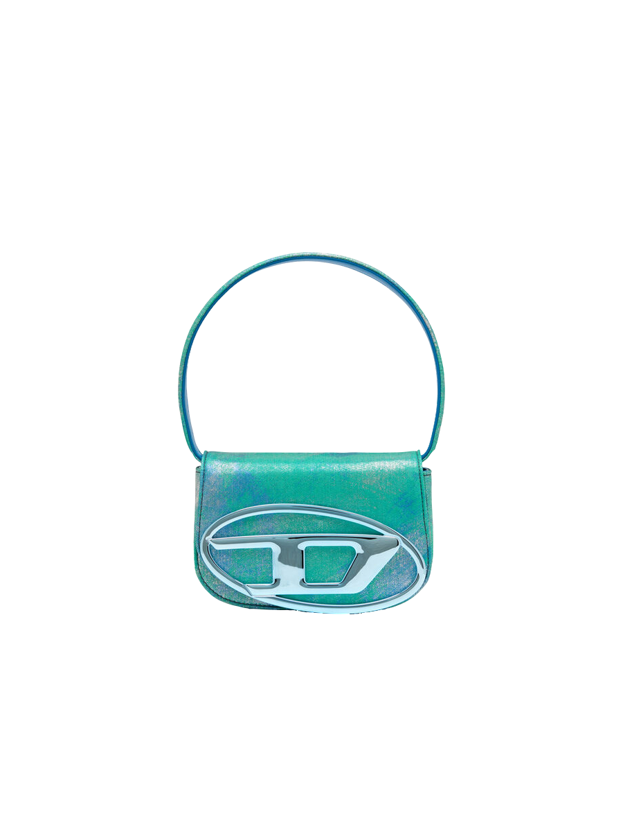 Schultertasche 1DR in Blau/Grün