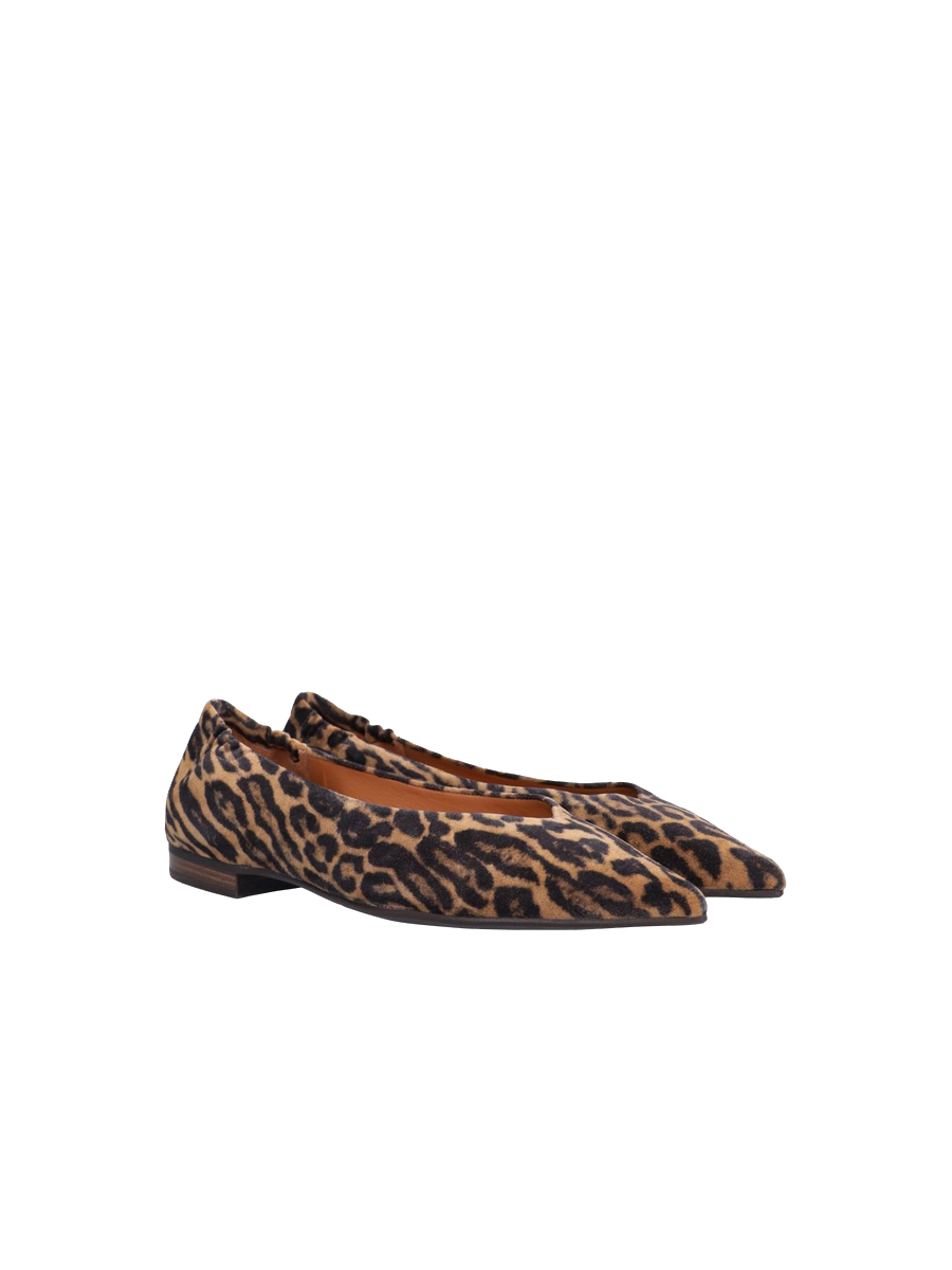 Leo-Print Ballerinas