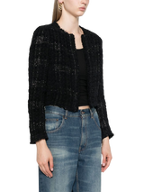 Cropped-Jacke aus Tweed