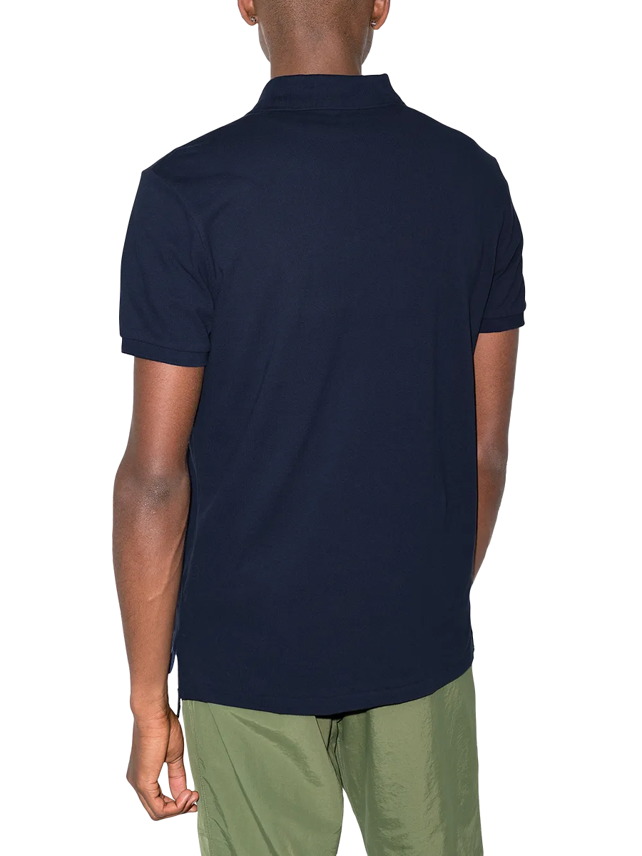RALPH LAUREN - Klassisches Piqué-Poloshirt in dunkelblau