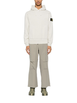 STONE ISLAND - Hoodie mit Kompass-Patch in Ecru