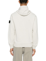 STONE ISLAND - Hoodie mit Kompass-Patch in Ecru