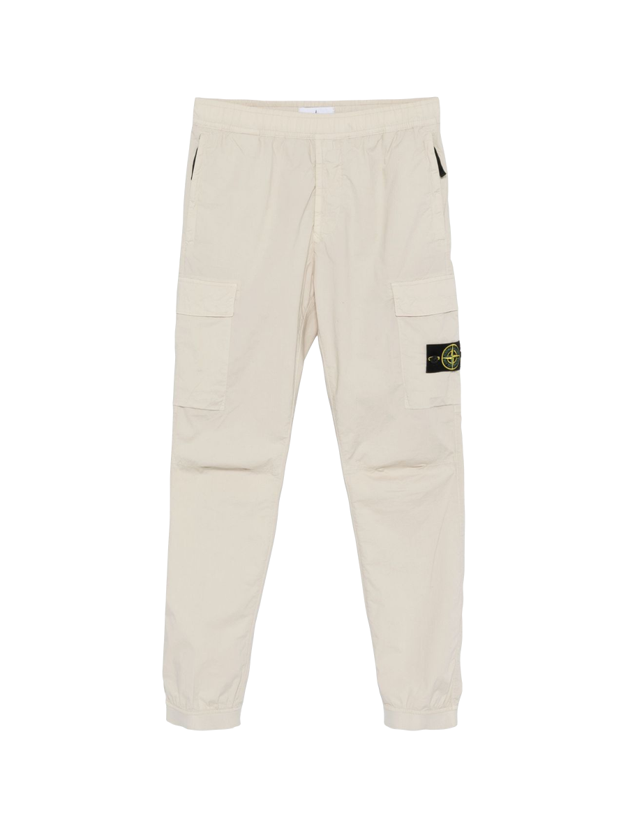 STONE ISLAND - Jogginghose mit aufgesetzten Taschen in beige