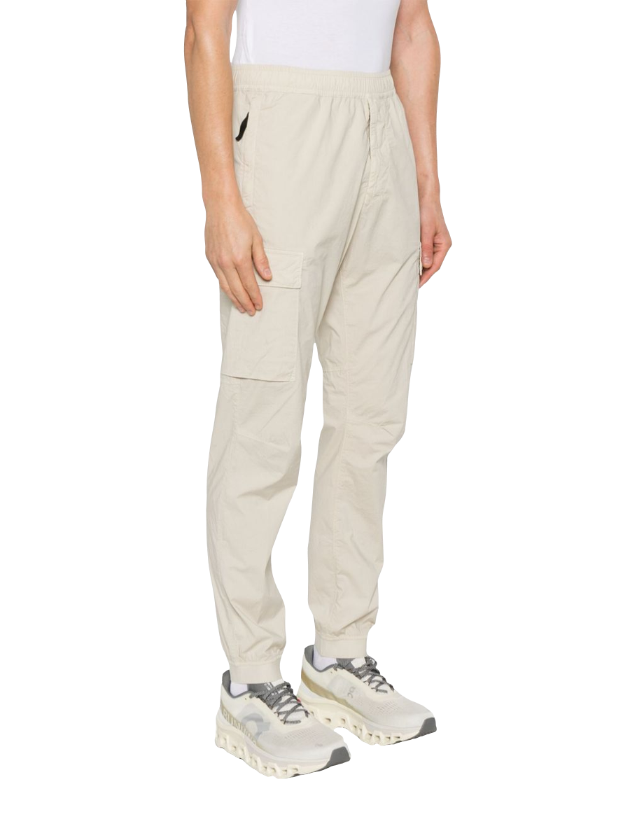 STONE ISLAND - Jogginghose mit aufgesetzten Taschen in beige