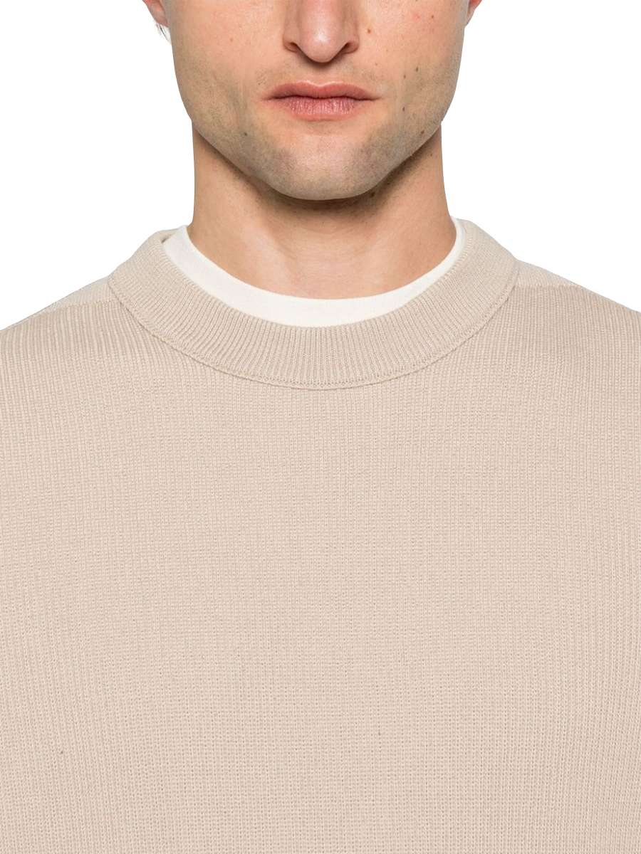 STONE ISLAND - Pullover mit Kompass-Patch in Beige