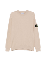 STONE ISLAND - Pullover mit Kompass-Patch in Beige