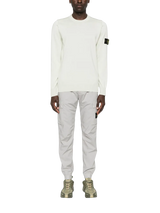 STONE ISLAND - Pullover mit Kompass-Patch in Hellgrün