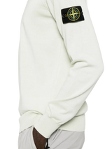 STONE ISLAND - Pullover mit Kompass-Patch in Hellgrün