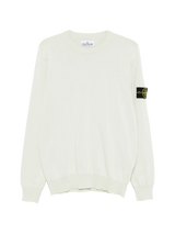 STONE ISLAND - Pullover mit Kompass-Patch in Hellgrün