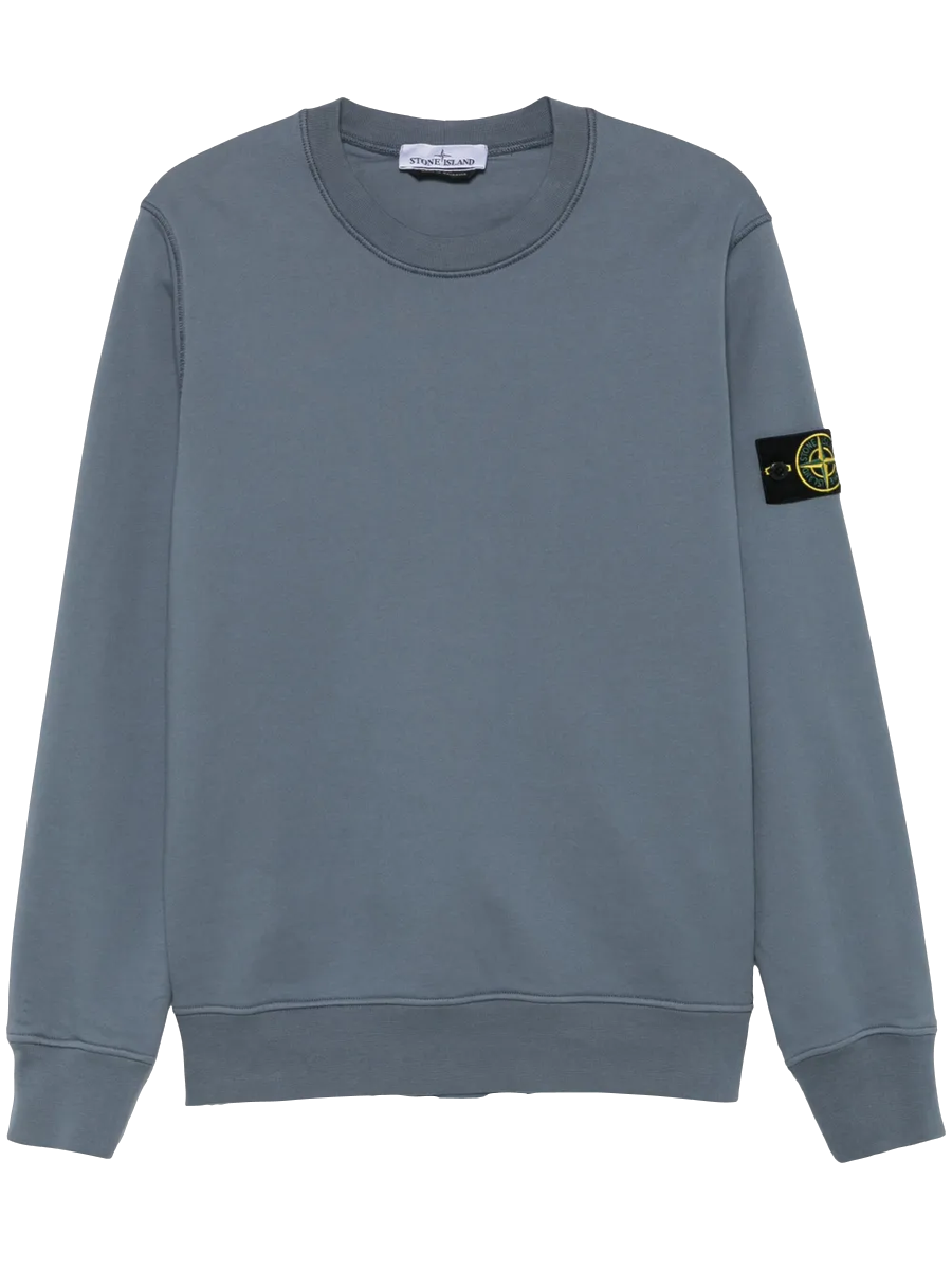 STONE ISLAND - Sweatshirt mit Kompass-Patch in Blau