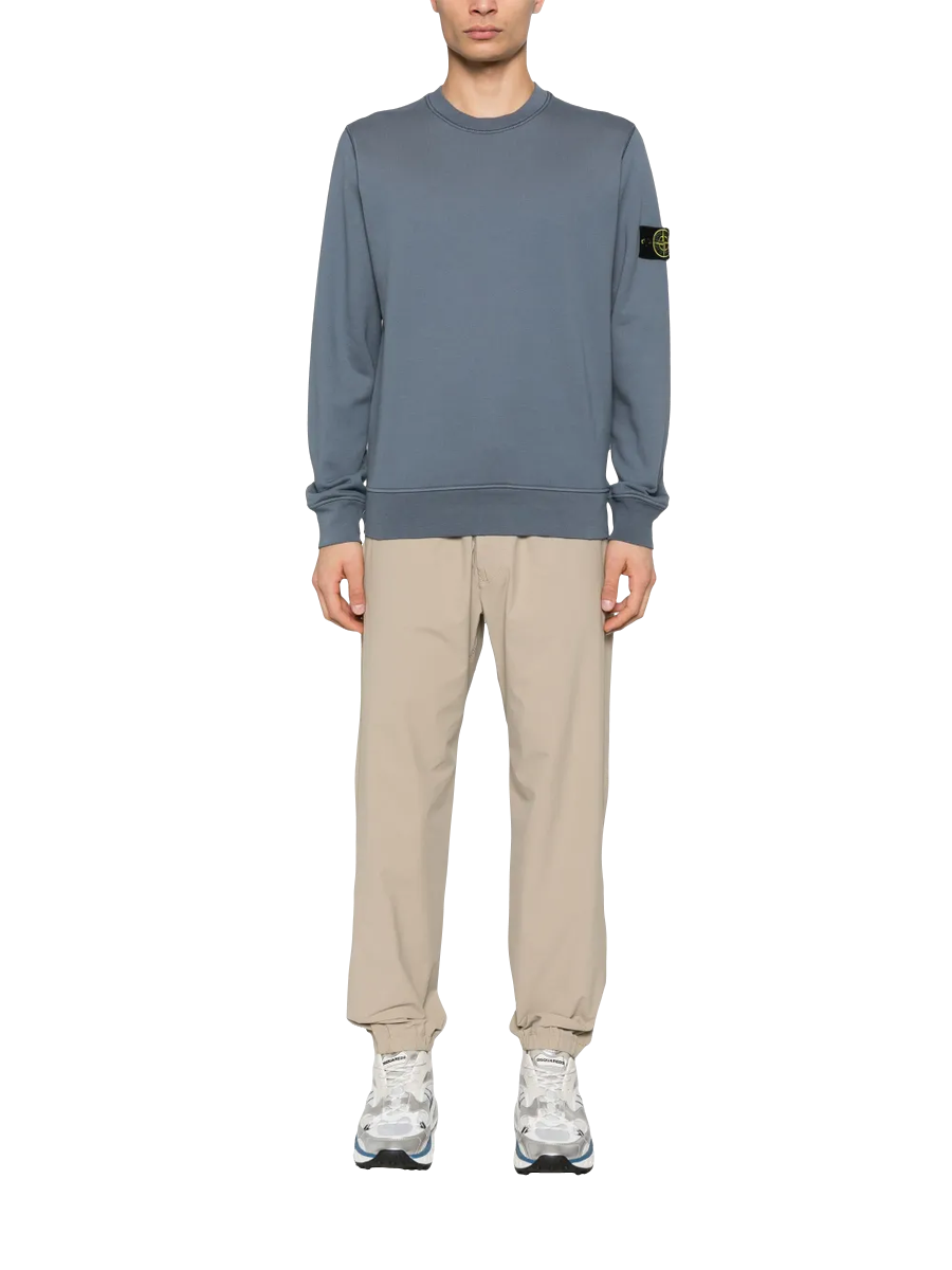 STONE ISLAND - Sweatshirt mit Kompass-Patch in Blau