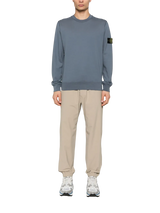 STONE ISLAND - Sweatshirt mit Kompass-Patch in Blau