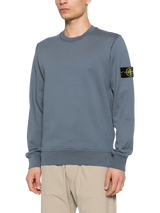 STONE ISLAND - Sweatshirt mit Kompass-Patch in Blau