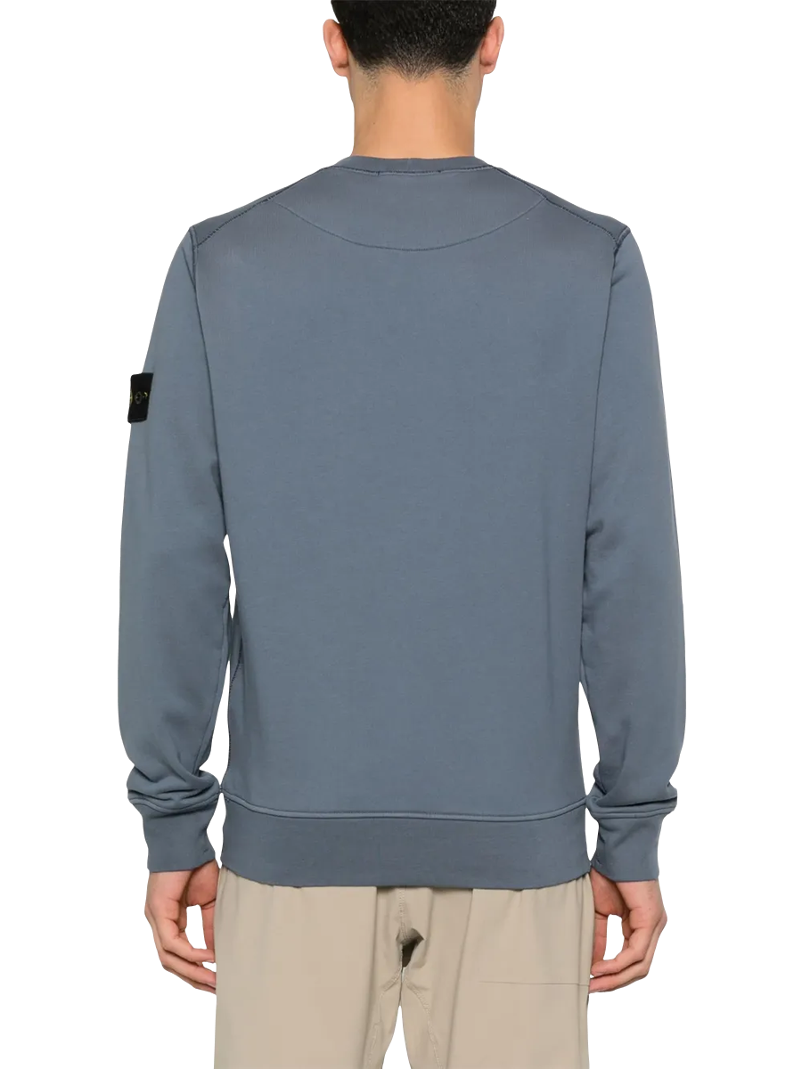 STONE ISLAND - Sweatshirt mit Kompass-Patch in Blau