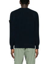 STONE ISLAND - Sweatshirt mit Kompass-Patch in dunkelblau