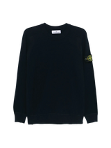 STONE ISLAND - Sweatshirt mit Kompass-Patch in dunkelblau