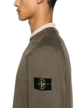 Stone Island - Sweatshirt mit Logo-Patch in Braun