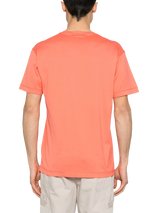 STONE ISLAND - T-Shirt mit Logo in Orange