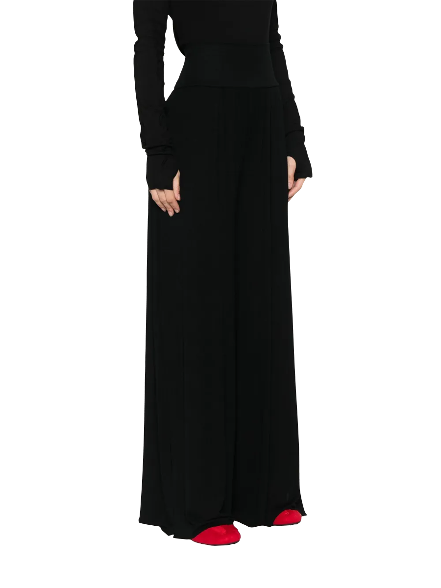 THOM KROM - Hose mit weitem Bein in Schwarz