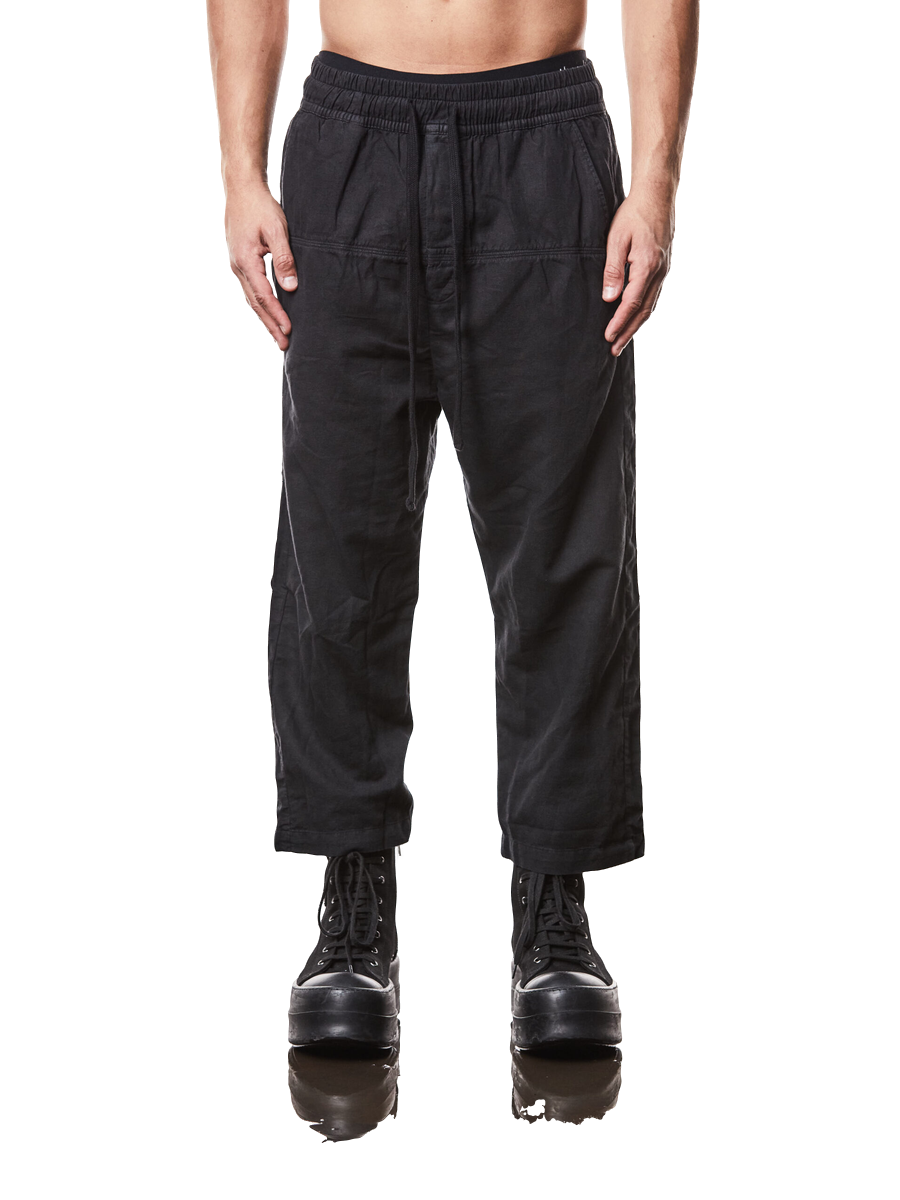 THOM KROM - Lässige Cropped Hose in Schwarz