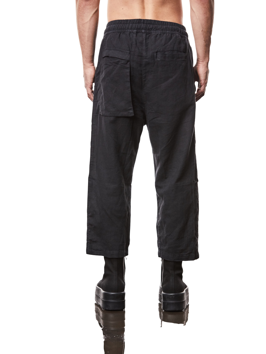 THOM KROM - Lässige Cropped Hose in Schwarz