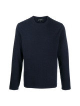 VINCE - Kaschmirpullover mit rundem Ausschnitt in Marineblau