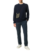 VINCE - Kaschmirpullover mit rundem Ausschnitt in Marineblau