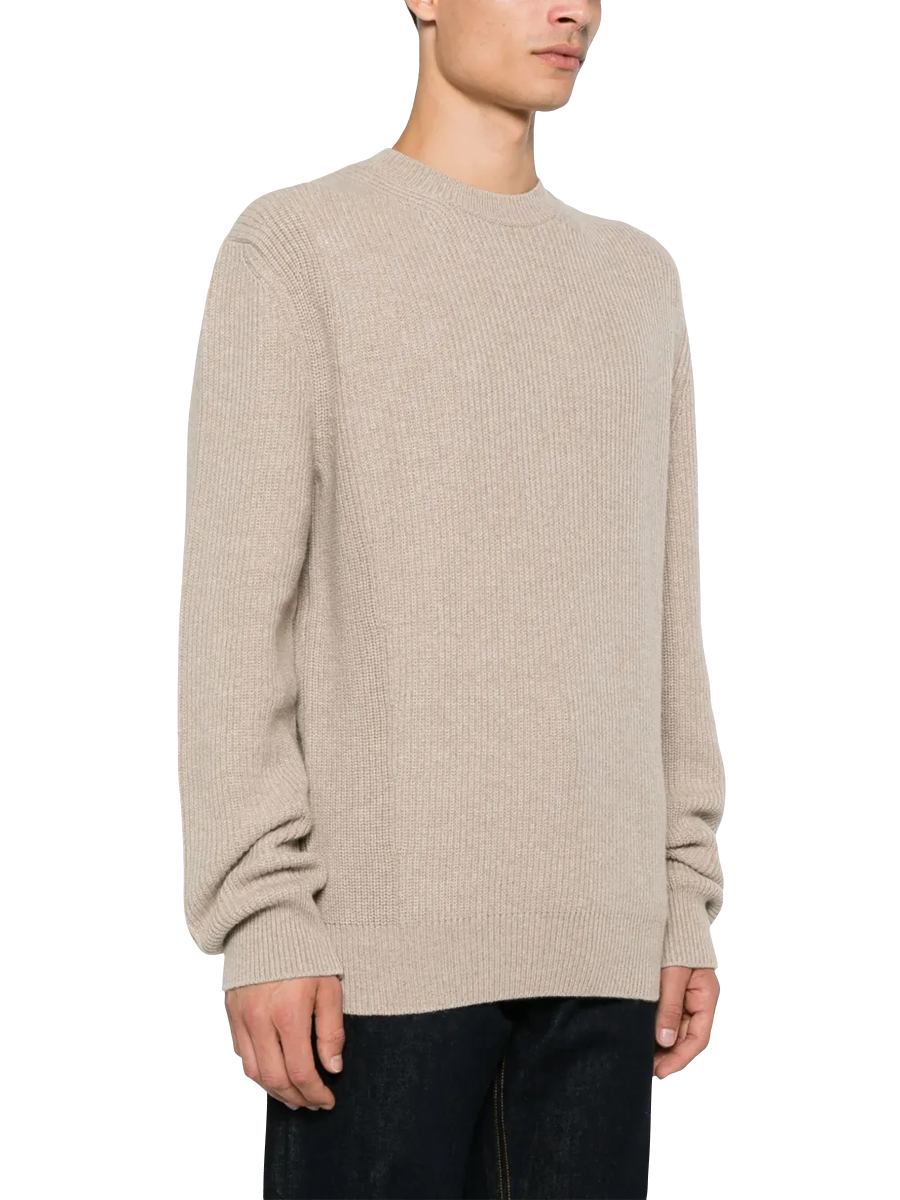 ZEGNA - Klassischer Kaschmirpullover in Beige