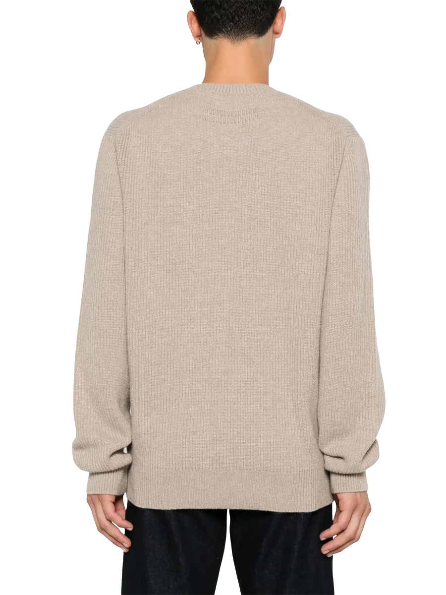 ZEGNA - Klassischer Kaschmirpullover in Beige