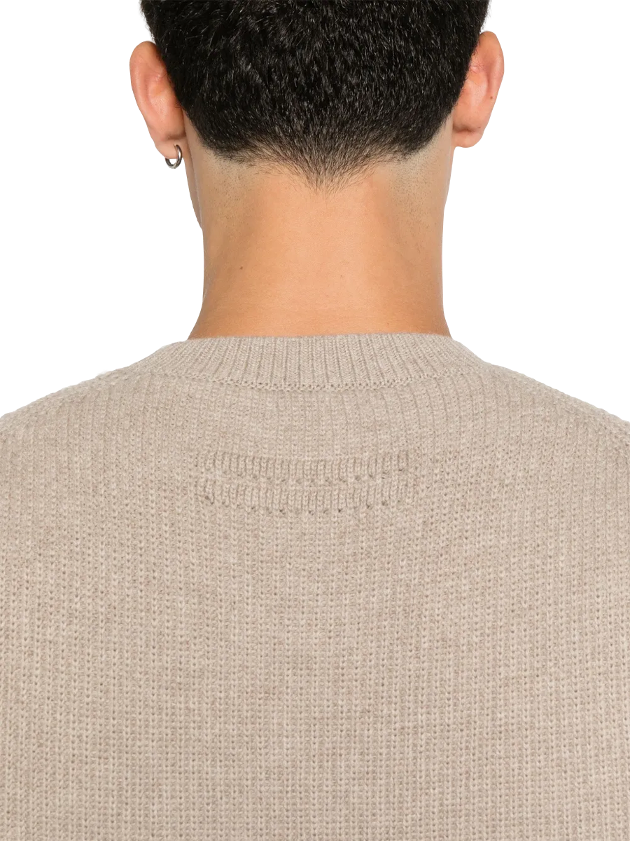 ZEGNA - Klassischer Kaschmirpullover in Beige